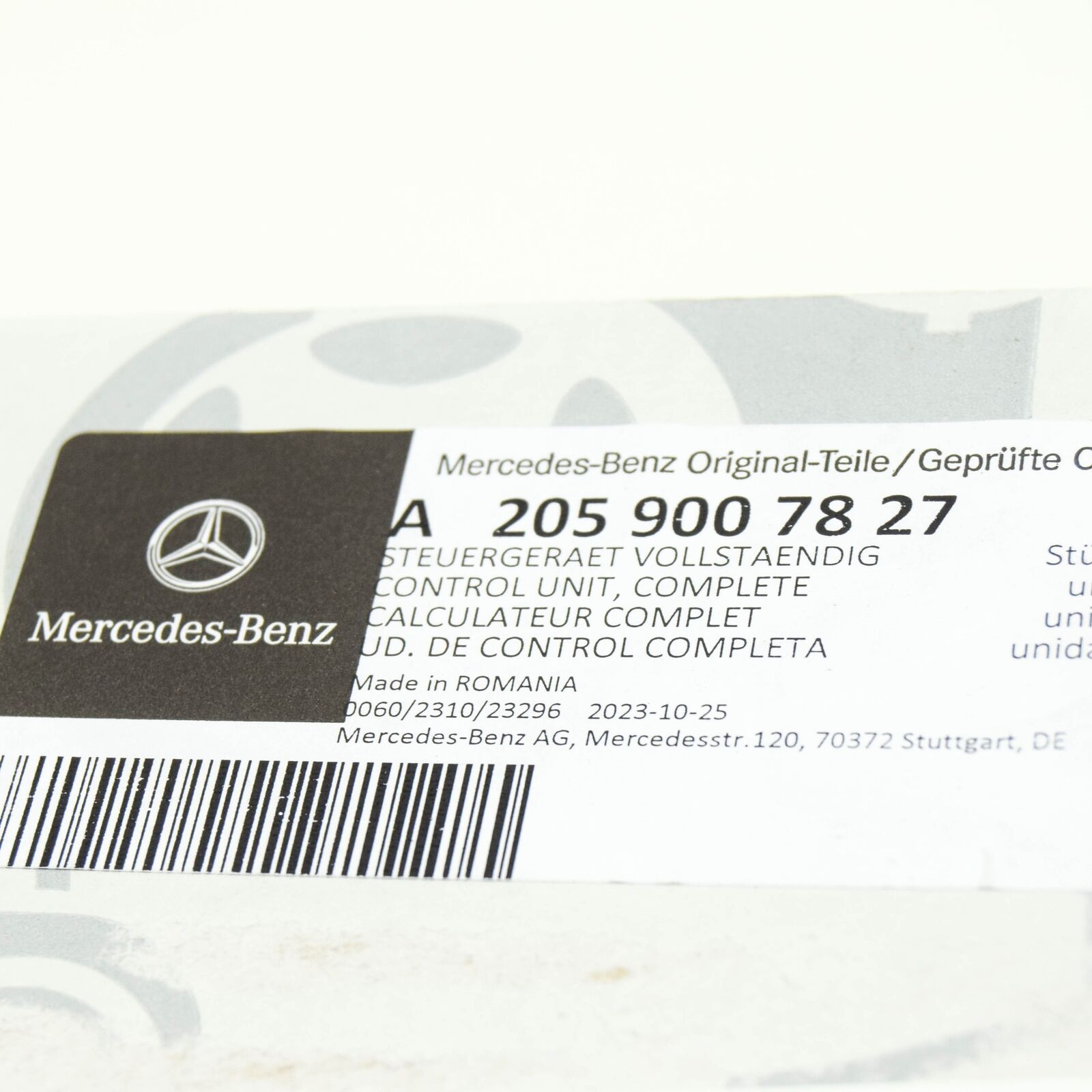 NEW MERCEDES-BENZ GLC X253 FRONT SEAT CONTROL UNIT A2059007827 ORIGINAL