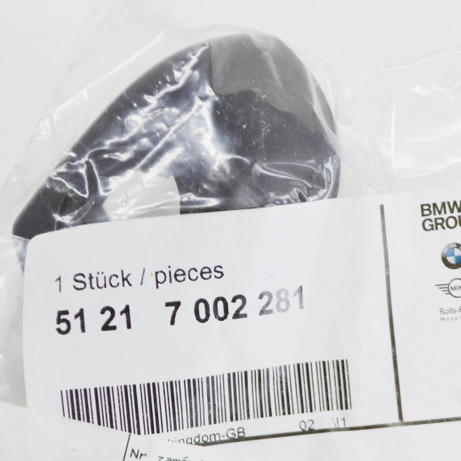 NEW BMW 3 E46 FRONT LEFT EXTERIOR DOOR LOCK COVER 51217002281 7002281 ORIGINAL