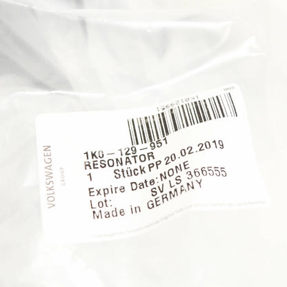 NEW VOLKSWAGEN JETTA A6 AIR INTAKE RESONATOR 1K0129951 2.0 TDI