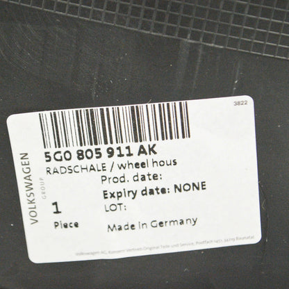 NEW VW GOLF FRONT LEFT FENDER SPLASH SHIELD EXTENSION MK7 5G0805911AK ORIGINAL