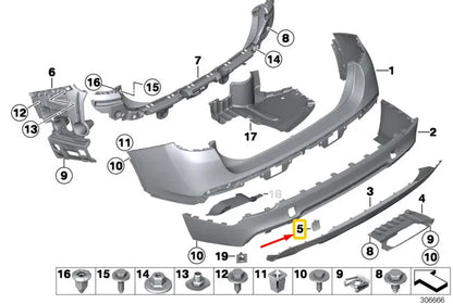 NEW BMW X1 E84 REAR BUMPER M TOW FITTING COVER KIT 51127845543 7845543 ORIGINAL