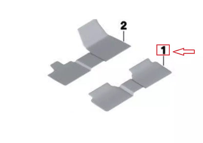 NEW BMW I3 I01 REAR ALL-WEATHER FLOOR MAT PROTECTION COVER 51472353819 ORIGINAL