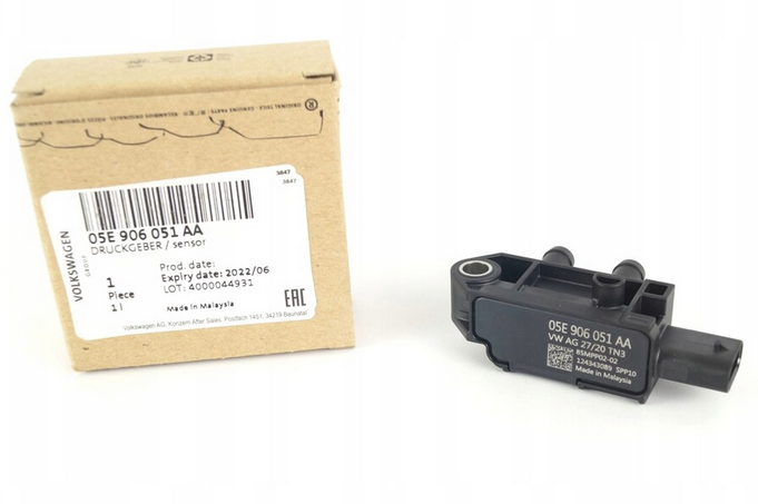 new volkswagen arteon 3h7 differential pressure sensor 05e906051aa original