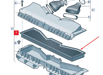 NEW AUDI RS6 AVANT C8 ENGINE AIR FILTER 4K0133843G