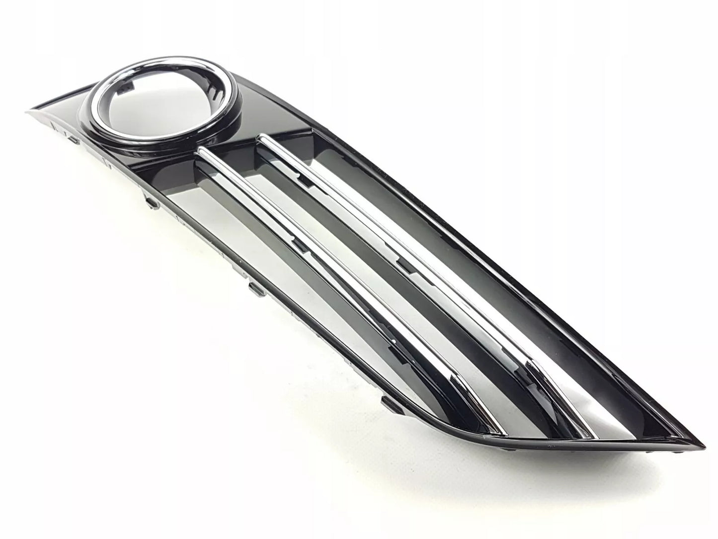 NEW AUDI A8 10-13 BUMPER LEFT FOG LIGHT GRILL GLOSS BLACK 4H0807679HT94