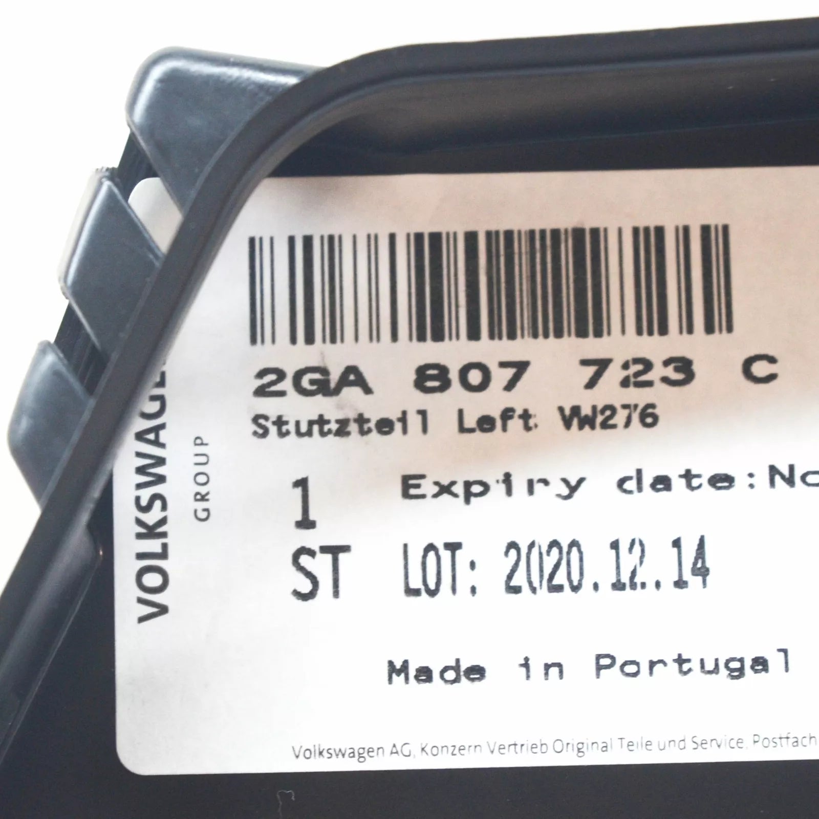 NEW VOLKSWAGEN T-ROC FRONT LEFT BUMPER SUPPORT ELEMENT 2GA807723C