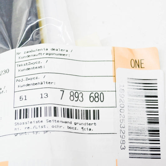 NEW BMW M3 CONVERTIBLE E46 REAR RIGHT FENDER MOLDING TRIM 51137893680 ORIGINAL