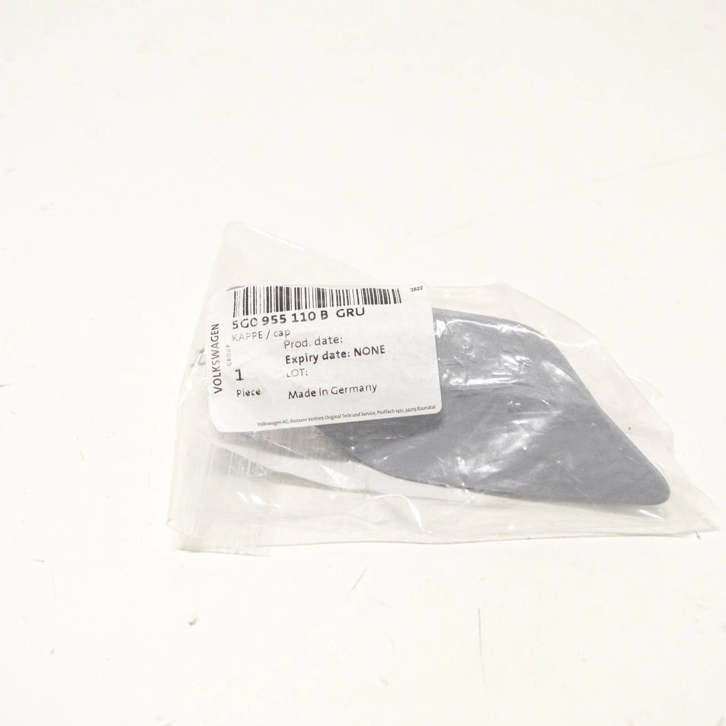 NEW VW GOLF MK7 FRONT RIGHT HEADLIGHT WASHER COVER CAP 5G0955110BGRU ORIGINAL