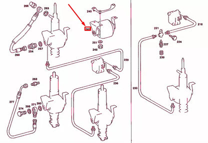 NEW MERCEDES-BENZ SALOON W123 HYDRAULIC SYSTEM AIR CELL A1233200215 ORIGINAL