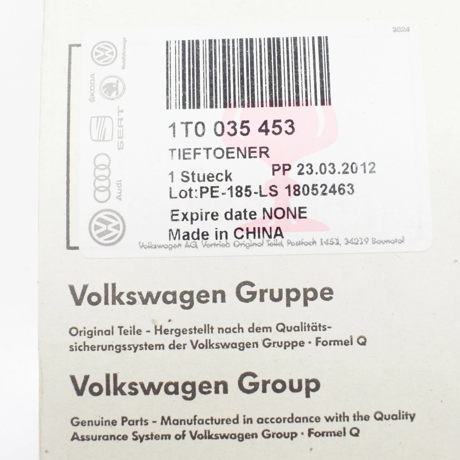 NEW VOLKSWAGEN TOURAN 1T DOOR BASS LOUDSPEAKER 1T0035453