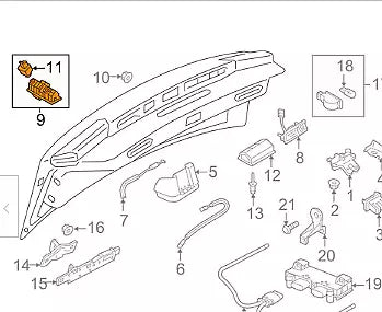 NEW AUDI A6 C7 REAR TAILGATE BOOT LID REAR VIEW CAMERA 7P6827566F ORIGINAL