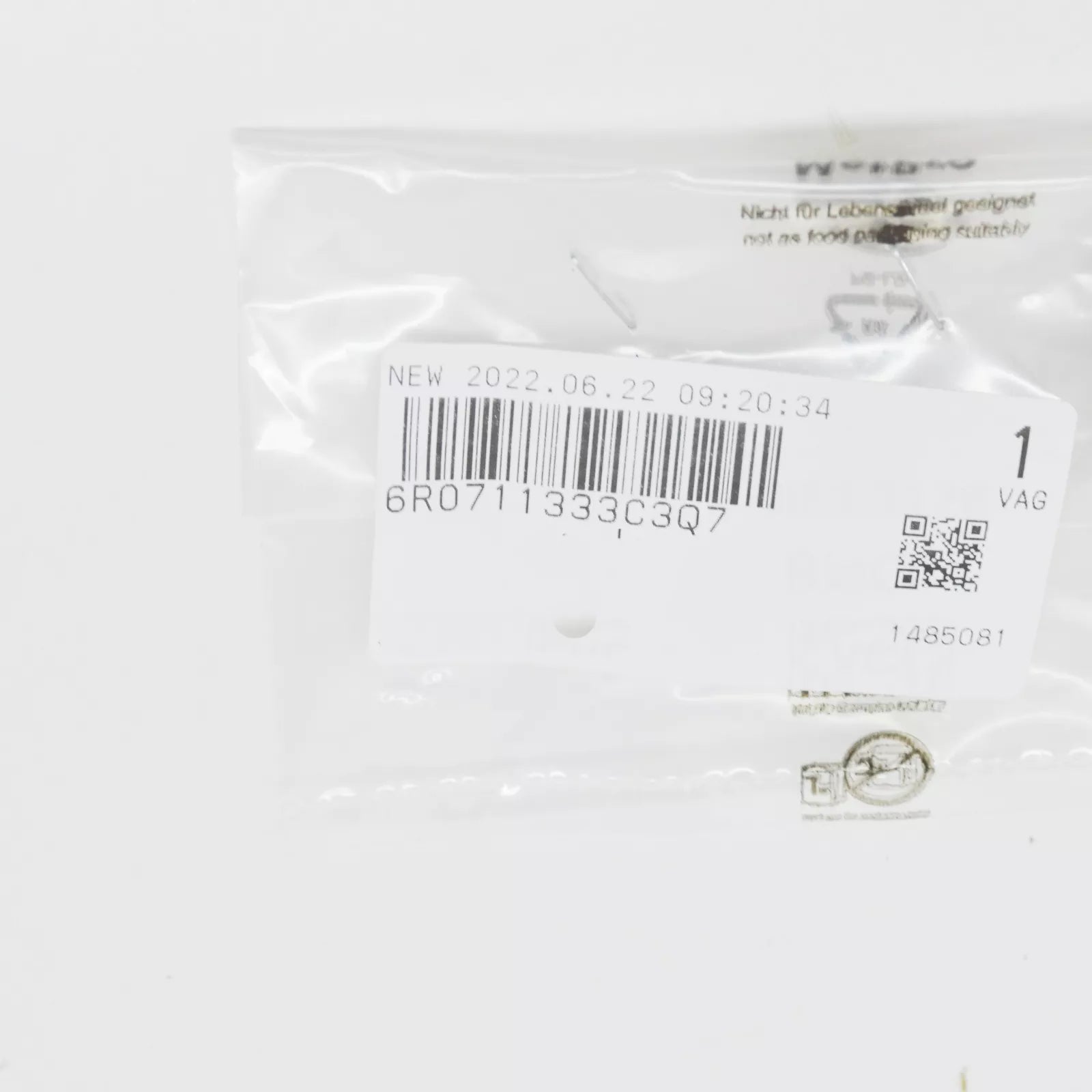 NEW VOLKSWAGEN AMEO 6R0711333C3Q7 HANDBRAKE PRESS BUTTON CHROME TRIM ORIGINAL