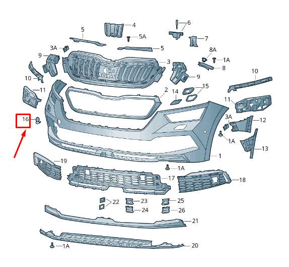 new skoda kamiq front right bumper tow hitch trim 658807241 original
