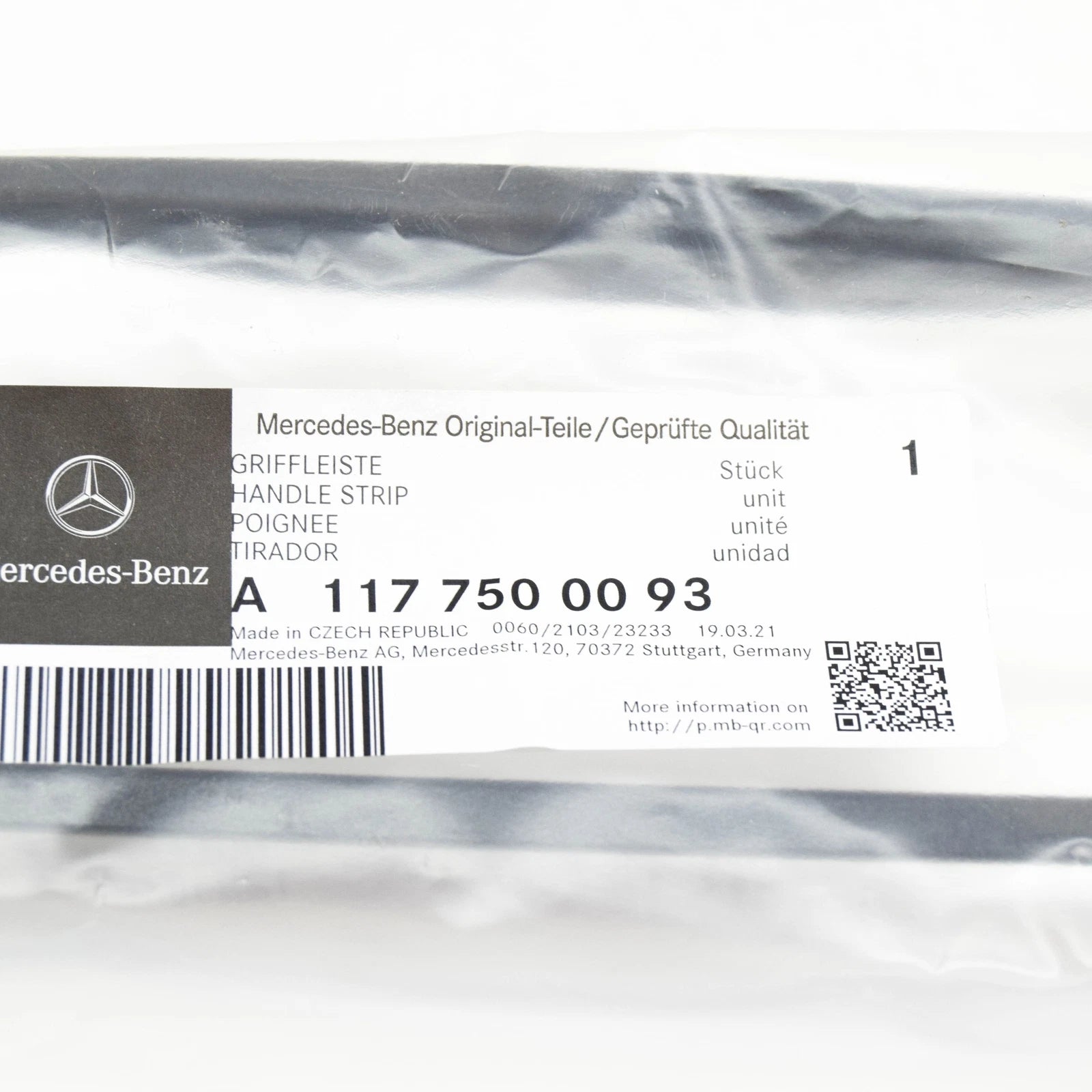 NEW MERCEDES-BENZ CLA COUPE C117 REAR TRUNK TRIM A1177500093 ORIGINAL