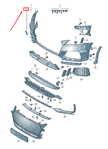 new audi tt fv front bumper towing eye cover 8s0807241bgru original