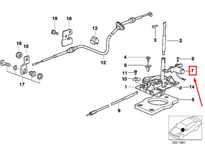NEW BMW 3 COMPACT E36 AUTOMATIC TRANSMISSION MAGNET 25161219600 1219600 ORIGINAL