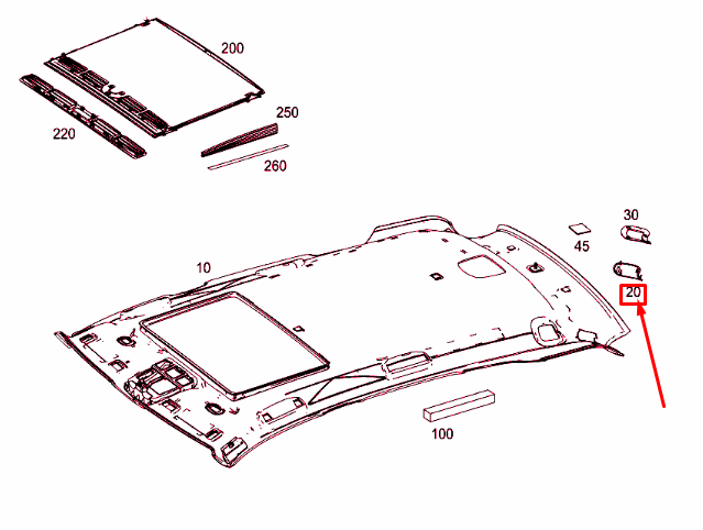 NEW MB GLE W166 REAR RIGHT LOUDSPEAKER GRILLE COVER A16669401379051 ORIGINAL