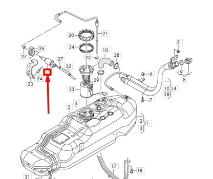 NEW VOLKSWAGEN AMAROK 2H FUEL METERING PUMP 7N0963303A ORIGINAL