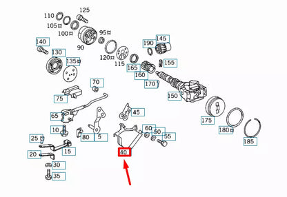 NEW MB C W202 STARTER NON-REPEAT AND BACK-UP LIGHT SWITCH A0005456806 ORIGINAL