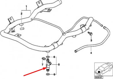NEW BMW X5 E53 FUEL INJECTOR 13641707843 1707843 4.4 PETROL 235KW ORIGINAL