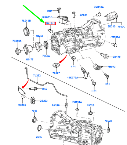 new ford ranger t6 trans detent-shift shaft plug retainer 1884009 original