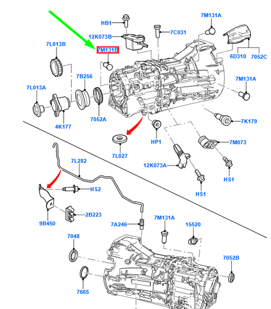 new ford ranger t6 trans detent-shift shaft plug retainer 1884009 original