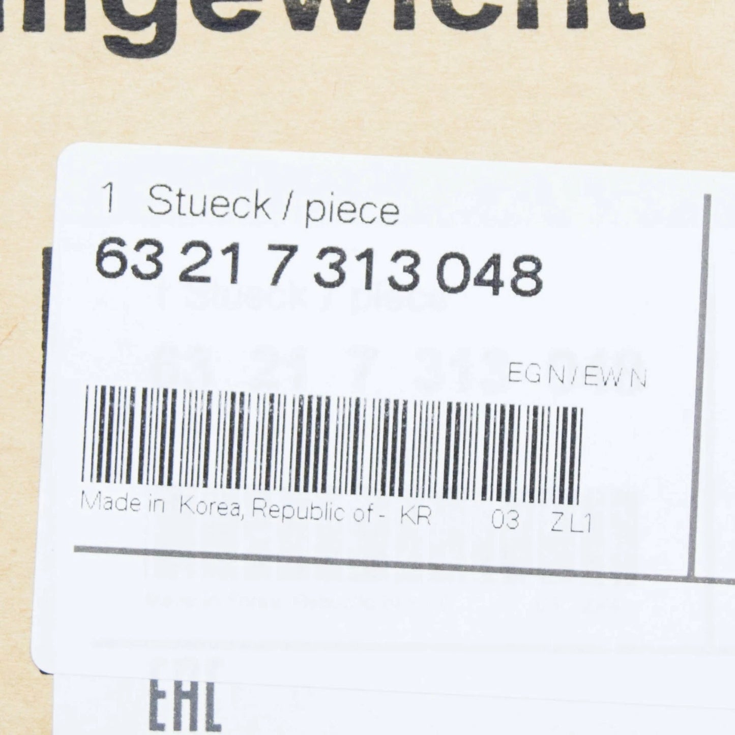 NEW BMW 3 F31 REAR RIGHT TAIL LIGHT BULB HOLDER 63217313048 7313048