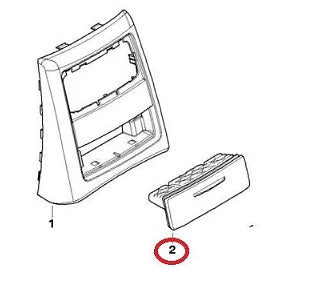 NEW BMW 3 E90 REAR CENTER CONSOLE ASHTRAY COVER BEIGE 51167138527