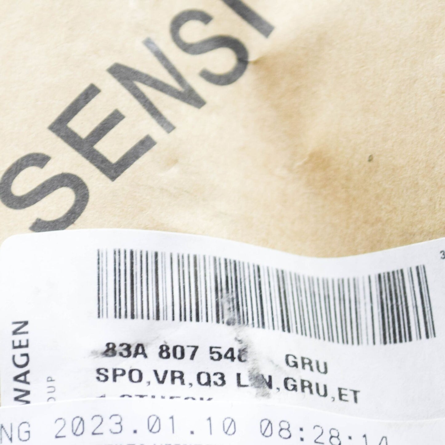 NEW AUDI Q3 F3 FRONT RIGHT BUMPER SPOILER 83A807548 GRU 83A807548GRU ORIGINAL