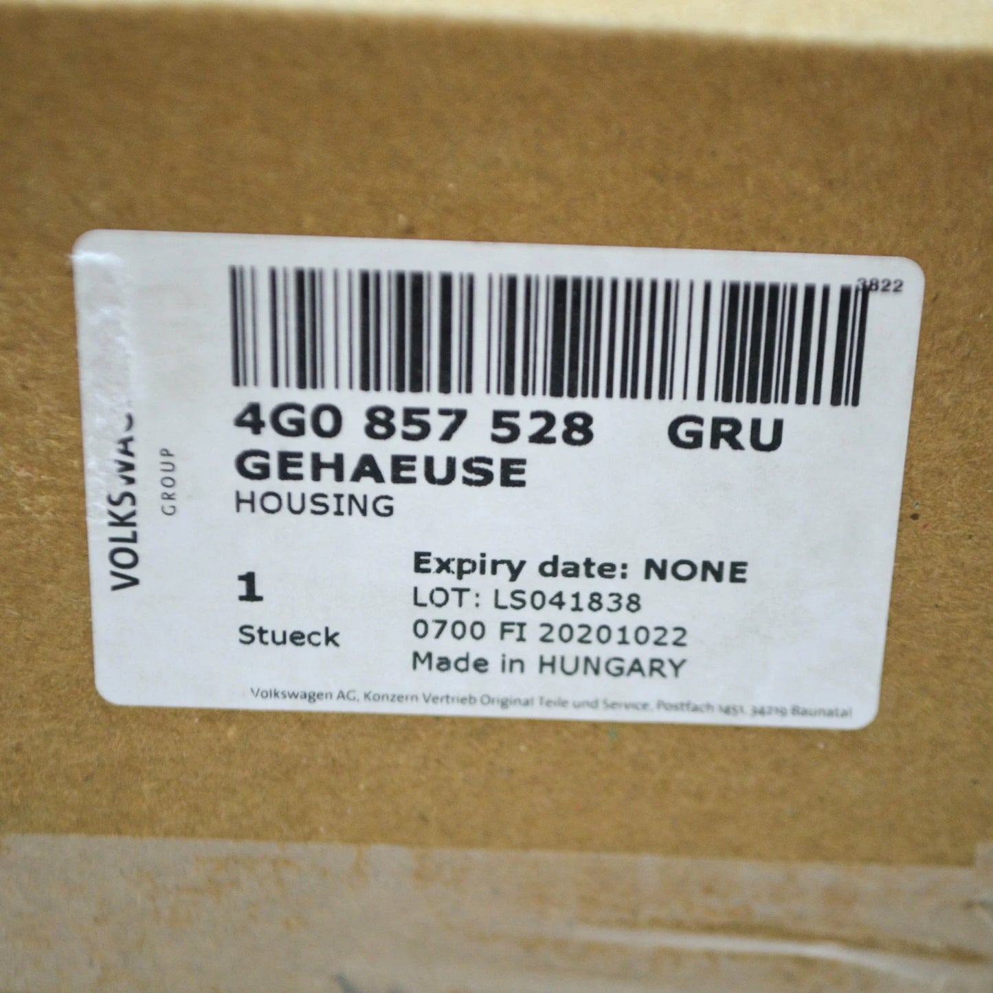 NEW AUDI A6 4G C7 FRONT RIGHT DOOR MIRROR HOUSING 4G0857528GRU