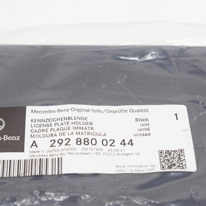 NEW MERCEDES-BENZ GLE COUPE C292 FRONT LICENSE PLATE HOLDER A2928800244 ORIGINAL