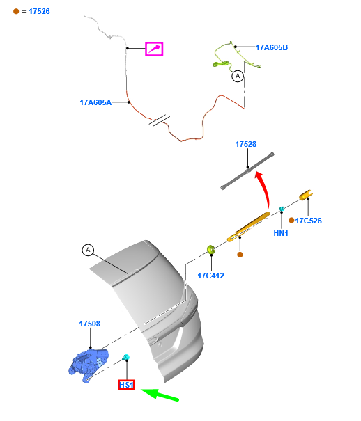 new ford mondeo mk5 estate rear wiper motor screw 4973870 w714567-s437 original