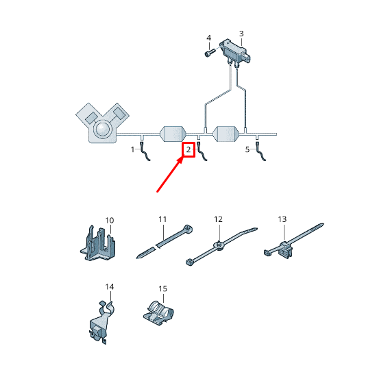 new vw touareg cr lambda oxygen sensor 4m8906265h original