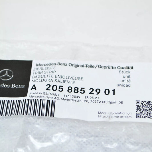 NEW MB C COUPE C205 FRONT BUMPER CENTER LOWER MOLDING STRIP A2058852901