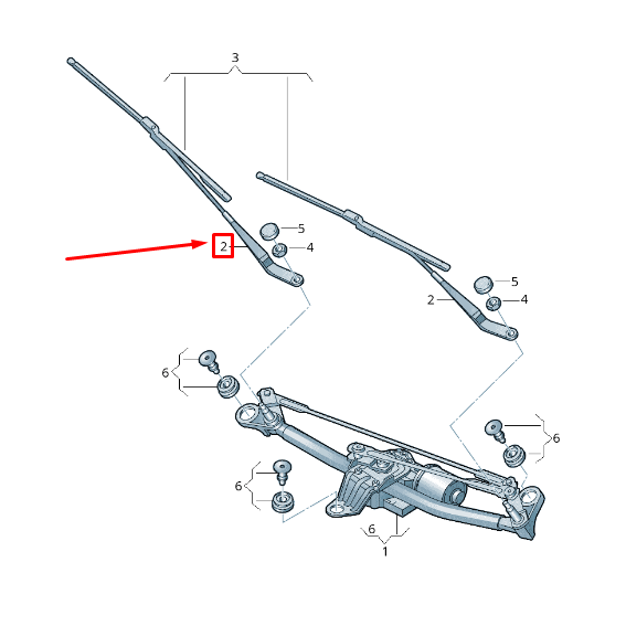 new audi a3 8v front left wiper arm lhd 8v1955407d1p9 8v1955407d 1p9 original
