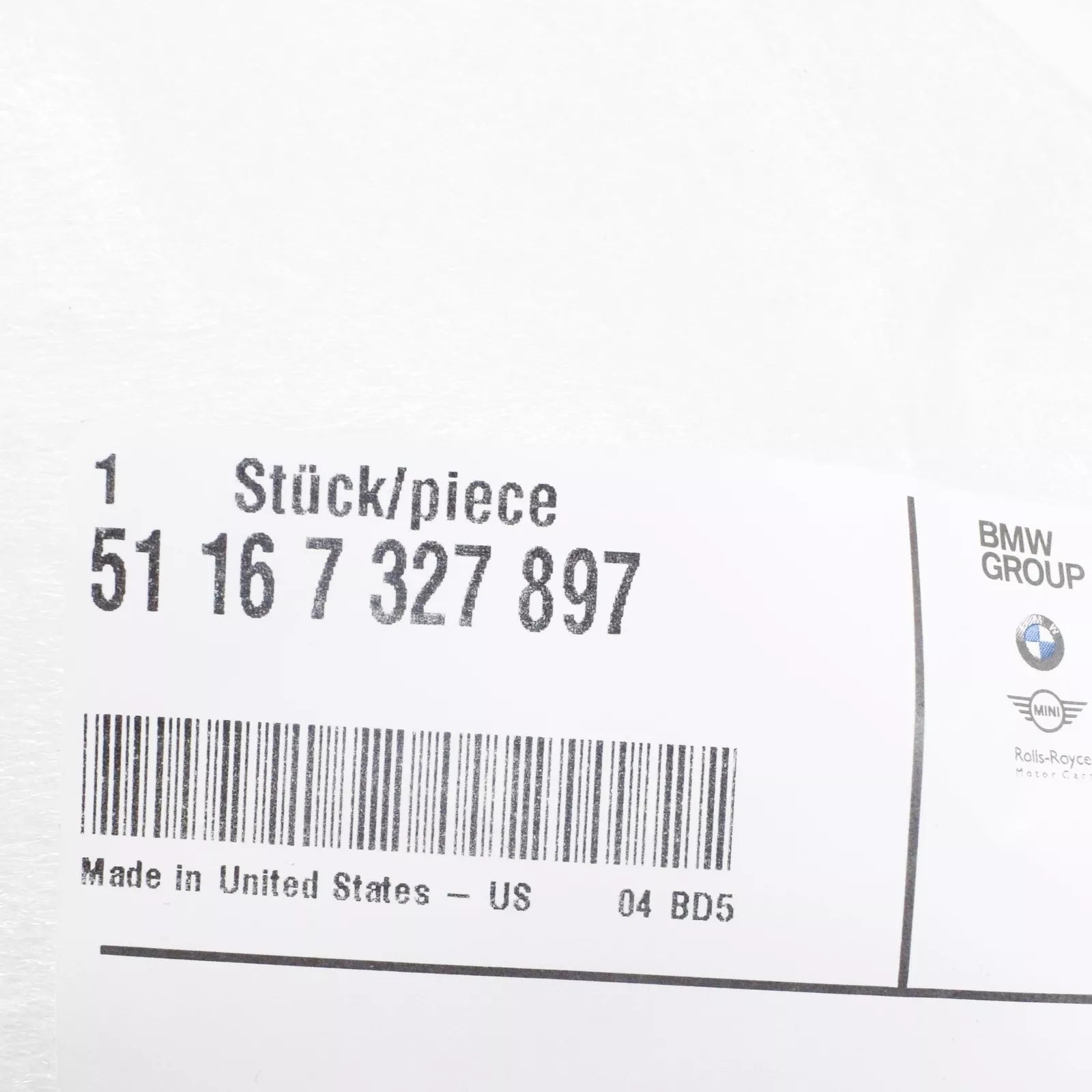 NEW BMW X5 F85 LEFT WING MIRROR LOWER COVER 51167327897 7327897 2015 ORIGINAL