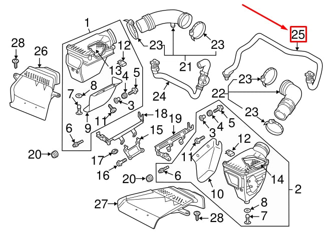 NEW AUDI A5 SPORTBACK 8T LEFT CRANKCASE VENT TUBE 079103217AM ORIGINAL