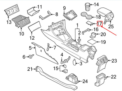 NEW VW GOLF VII 5G MK7 CENTER CONSOLE TRIM PANEL 5GM86373982V ORIGINAL