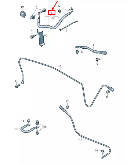 NEW AUDI A6 4A C8 ENGINE EARTH LINE 4K0971237