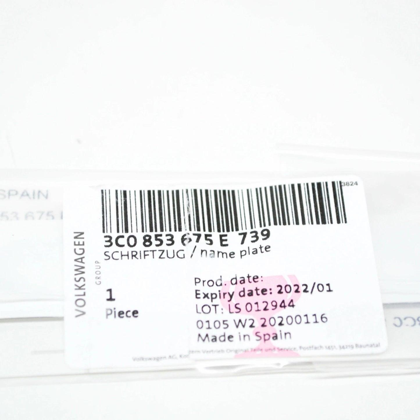 NEW VW PASSAT B6 REAR TRUNK EMBLEM BADGE LOGO 3C0853675E739