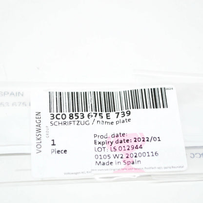 NEW VW PASSAT B6 REAR TRUNK EMBLEM BADGE LOGO 3C0853675E739