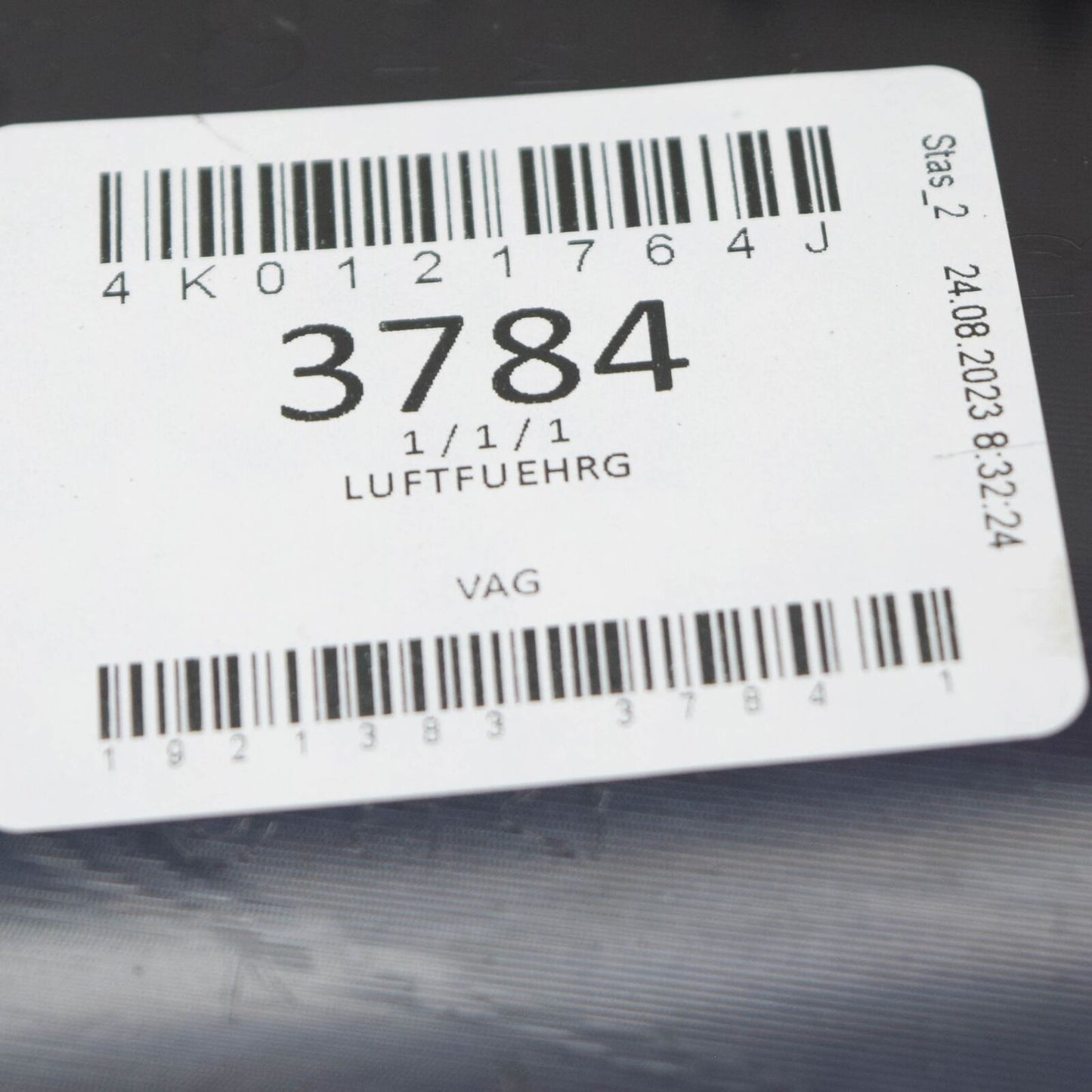 NEW AUDI A6 C8 FRONT RIGHT AIR GUIDE 4K0121764J ORIGINAL