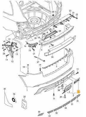NEW AUDI A3 8P1 REAR BUMPER TOW HOOK EYE CAP COVER 8P3807441D1RR ORIGINAL