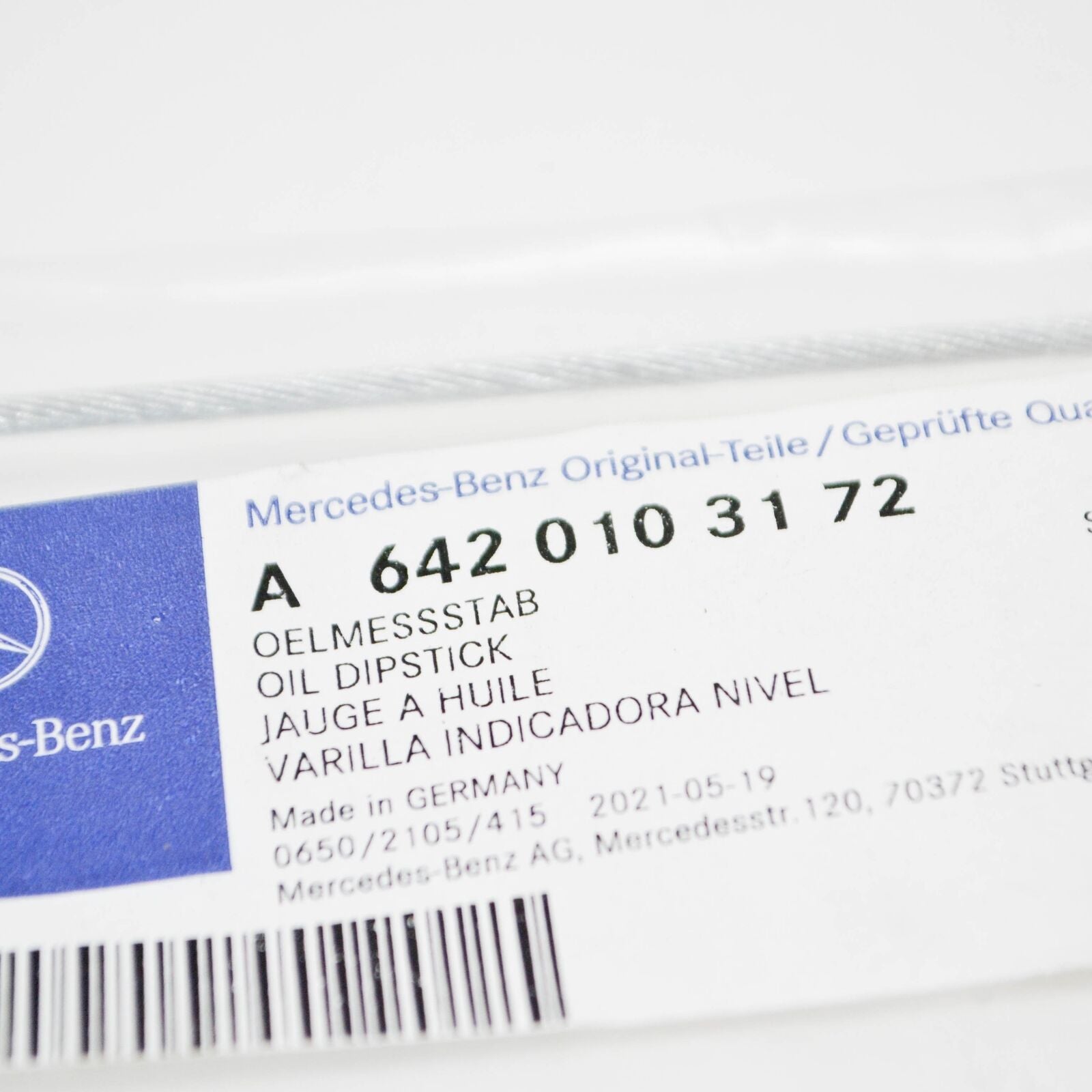NEW MERCEDES-BENZ S W221 OIL DIP STICK A6420103172 ORIGINAL