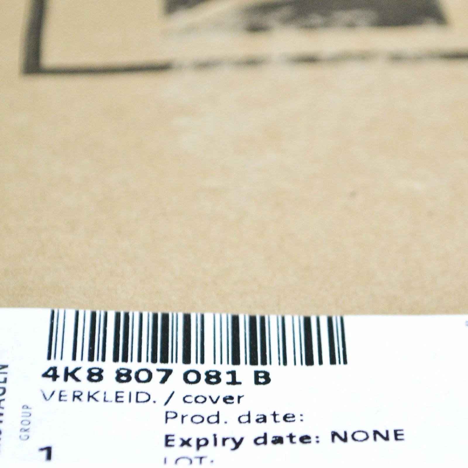 NEW AUDI A7 4K8 FRONT RADIATOR SUPPORT UPPER ACCESS COVER 4K8807081B ORIGINAL