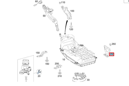NEW MERCEDES-BENZ GLC X253 FUEL TANK CONTAINER BRACKET A2534750527 ORIGINAL