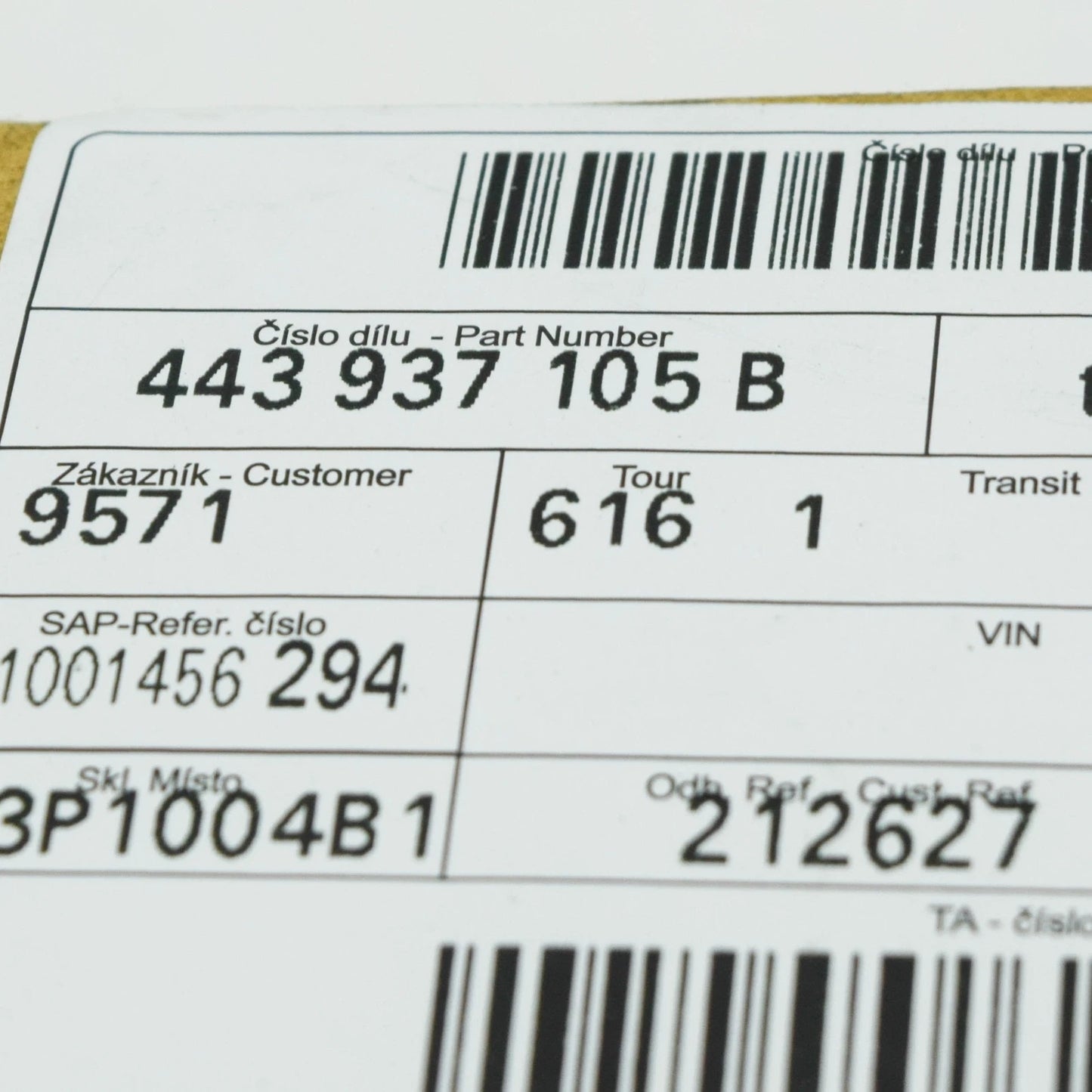 NEW VOLKSWAGEN PASSAT B8 3G THERMAL FUSE 443937105B ORIGINAL