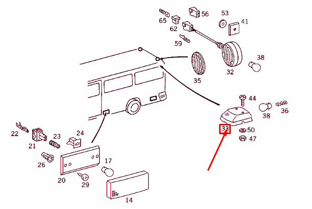 NEW MERCEDES-BENZ SPRINTER 903 BLINKER LIGHT A0008207221 ORIGINAL