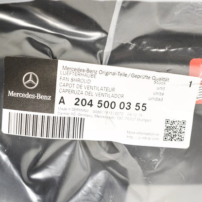 NEW MERCEDES-BENZ GLK-CLASS X204 AIR INTAKE TOP FAN SHROUD A2045000355 ORIGINAL