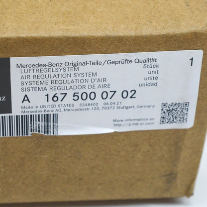 NEW MB GLE W167 FRONT BUMPER AIR VENTILATION GRILLE A1675000702 ORIGINAL